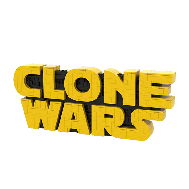 Kids Education Logo - 742pcs MOC Clone Wars Logo Star