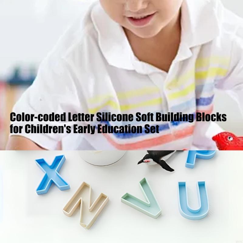 24Pcs 9x7cm Silicone English L - огляд і ціна Kids Educational Games Learn English