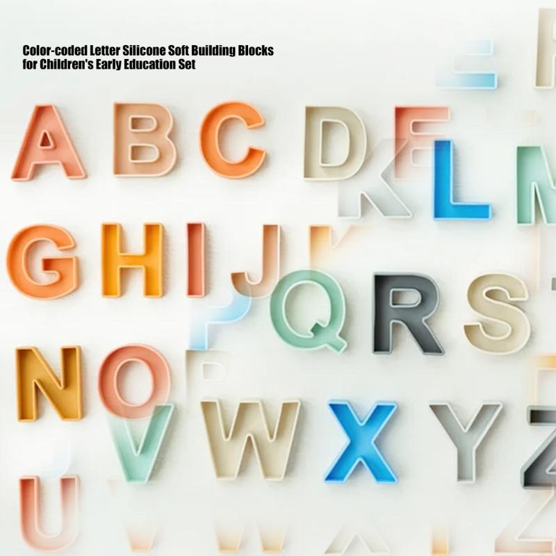 24Pcs 9x7cm Silicone English L - огляд і ціна Kids Educational Games Learn English