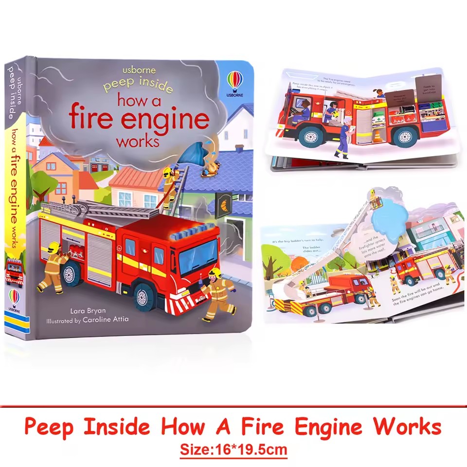 Usborne Peep Inside How A Fire - огляд і ціна Kid Educational