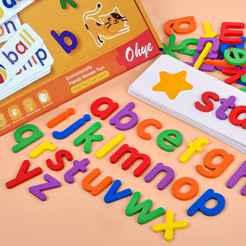 52pcs English Alphabet Spellin - огляд і ціна Kids Educational Games Learn English