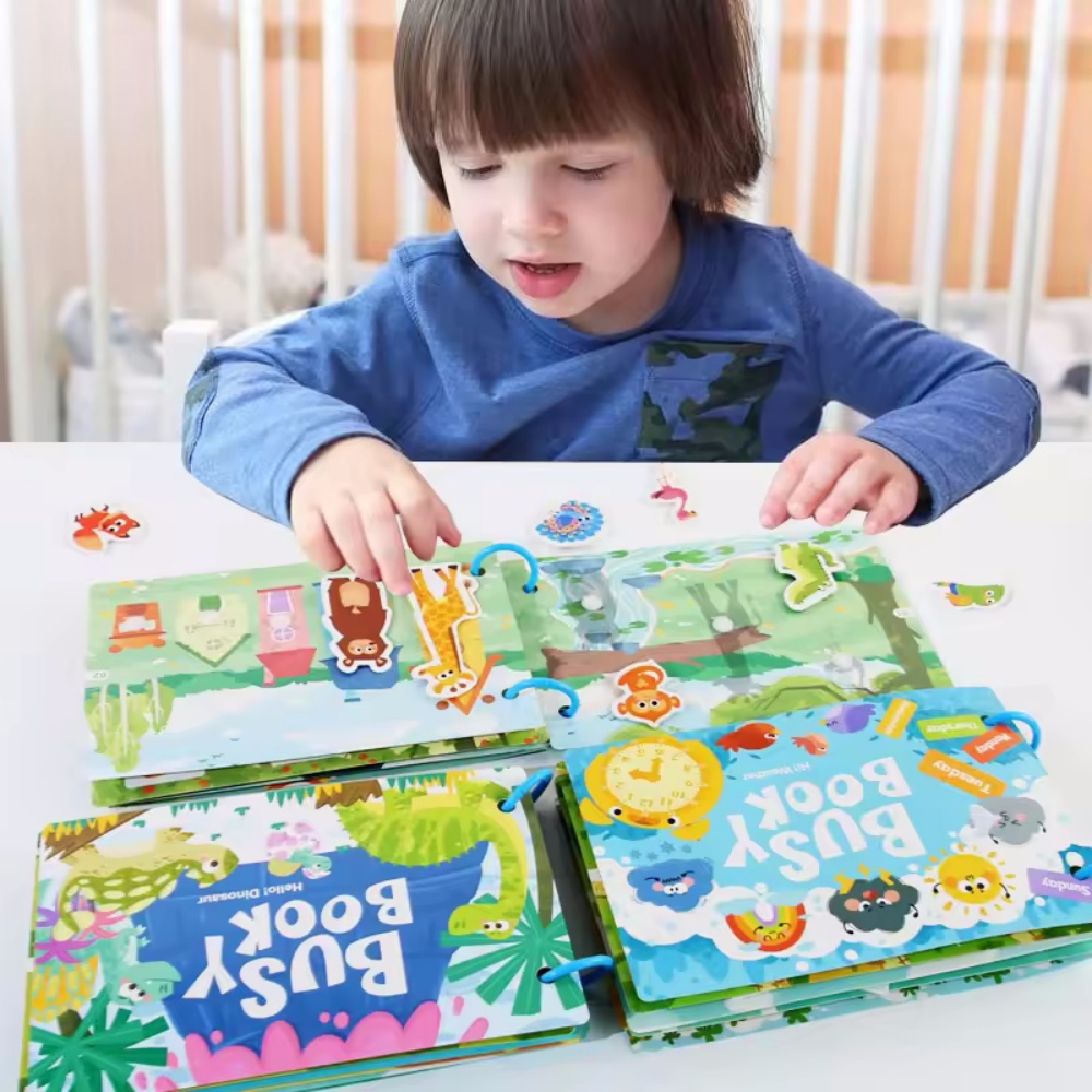 Busy Book Sticker Quiet Book f - огляд і ціна Kids Educational Games Learn English