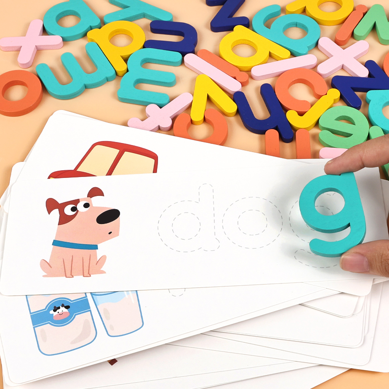 Montessori Wooden Alphabet Puz - огляд і ціна Kids Educational Games Learn English
