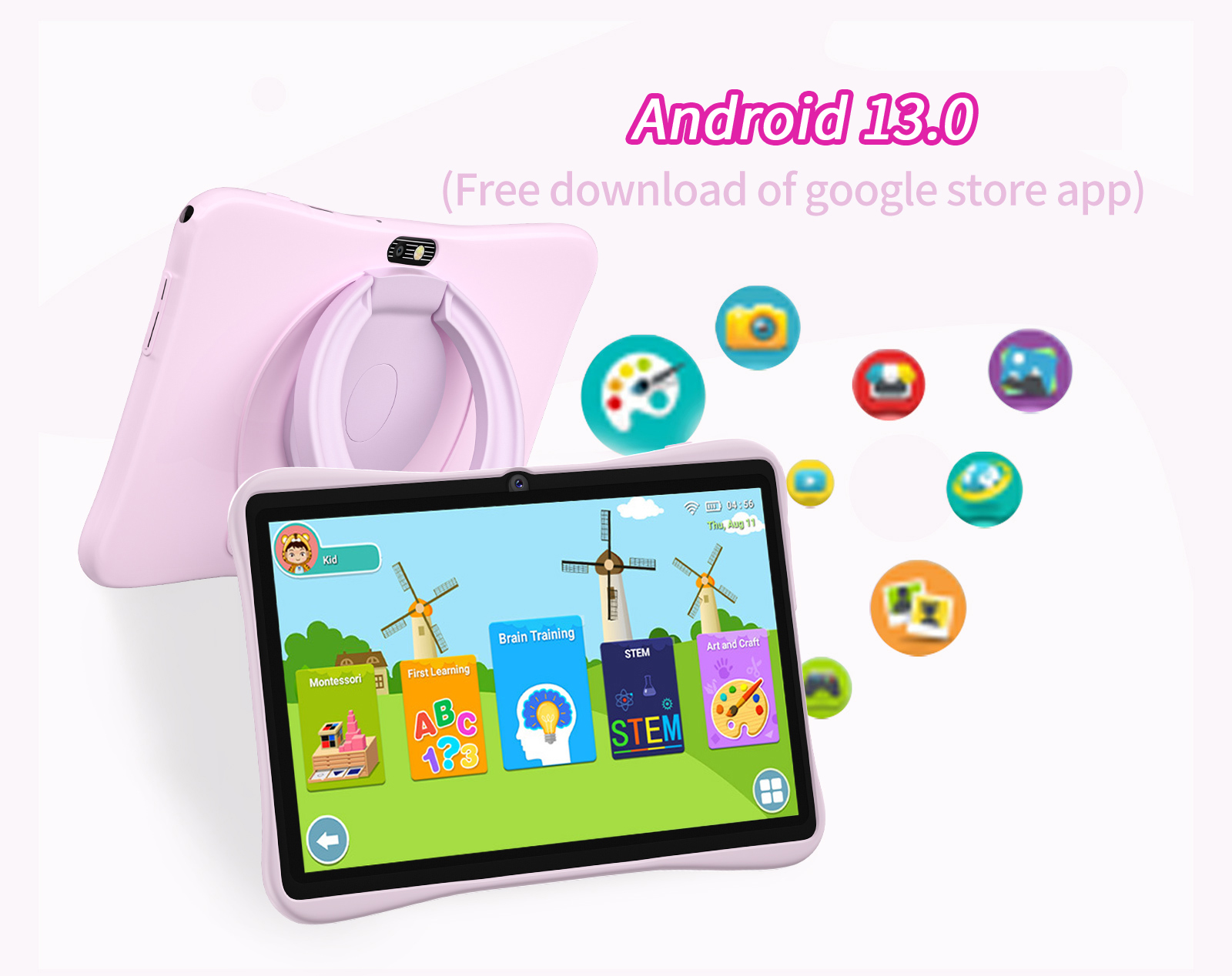 7-inch Kids Tablet 4GB+64GB, Q - огляд і ціна Japanese Kids Education