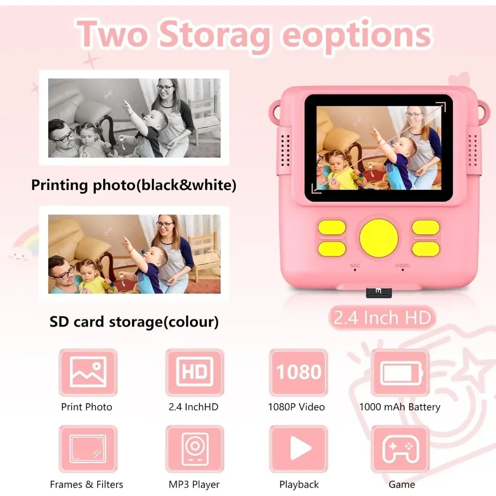 Instant Print Camera for Kids, - огляд і ціна Kids Education News