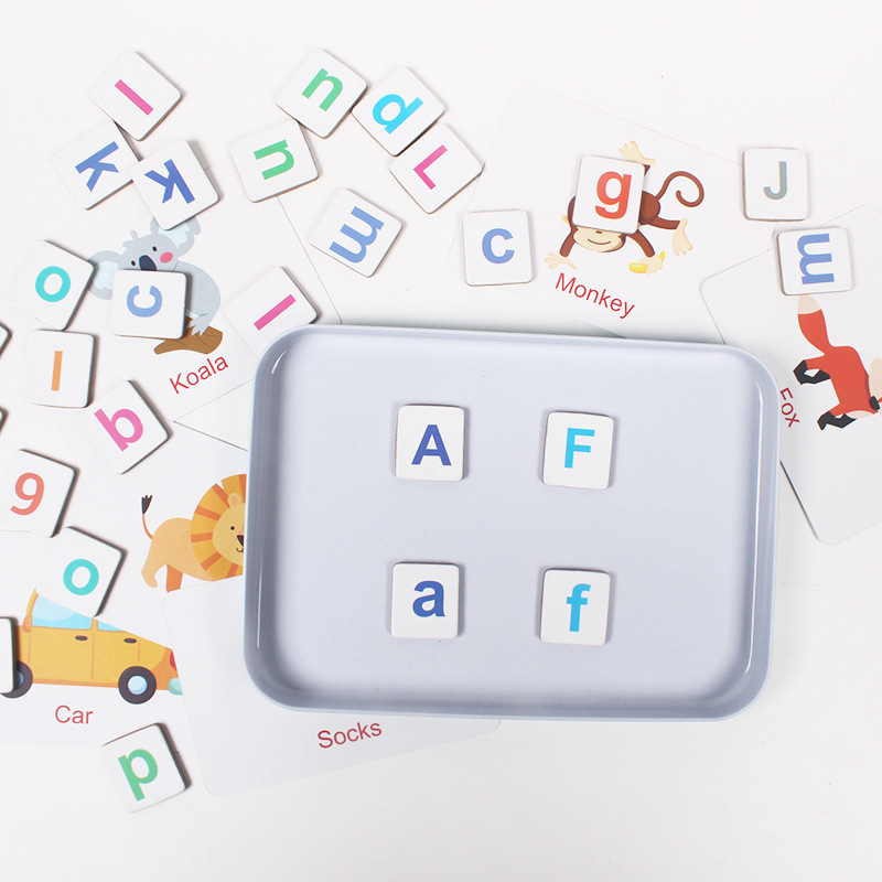 Wooden Puzzle Flash Cards Game - огляд і ціна Kids Educational Games Learn English