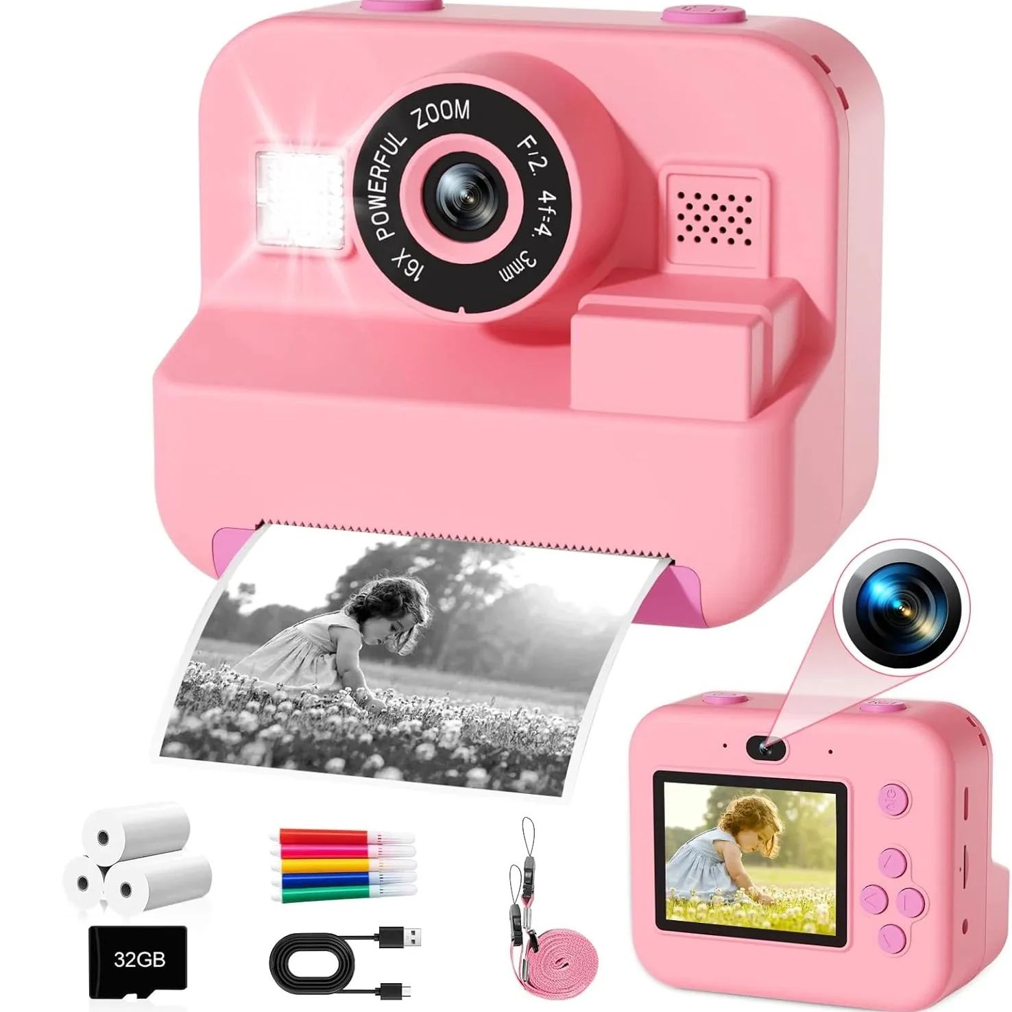 newInstant Print Camera With 3 - огляд і ціна Japanese Kids Education